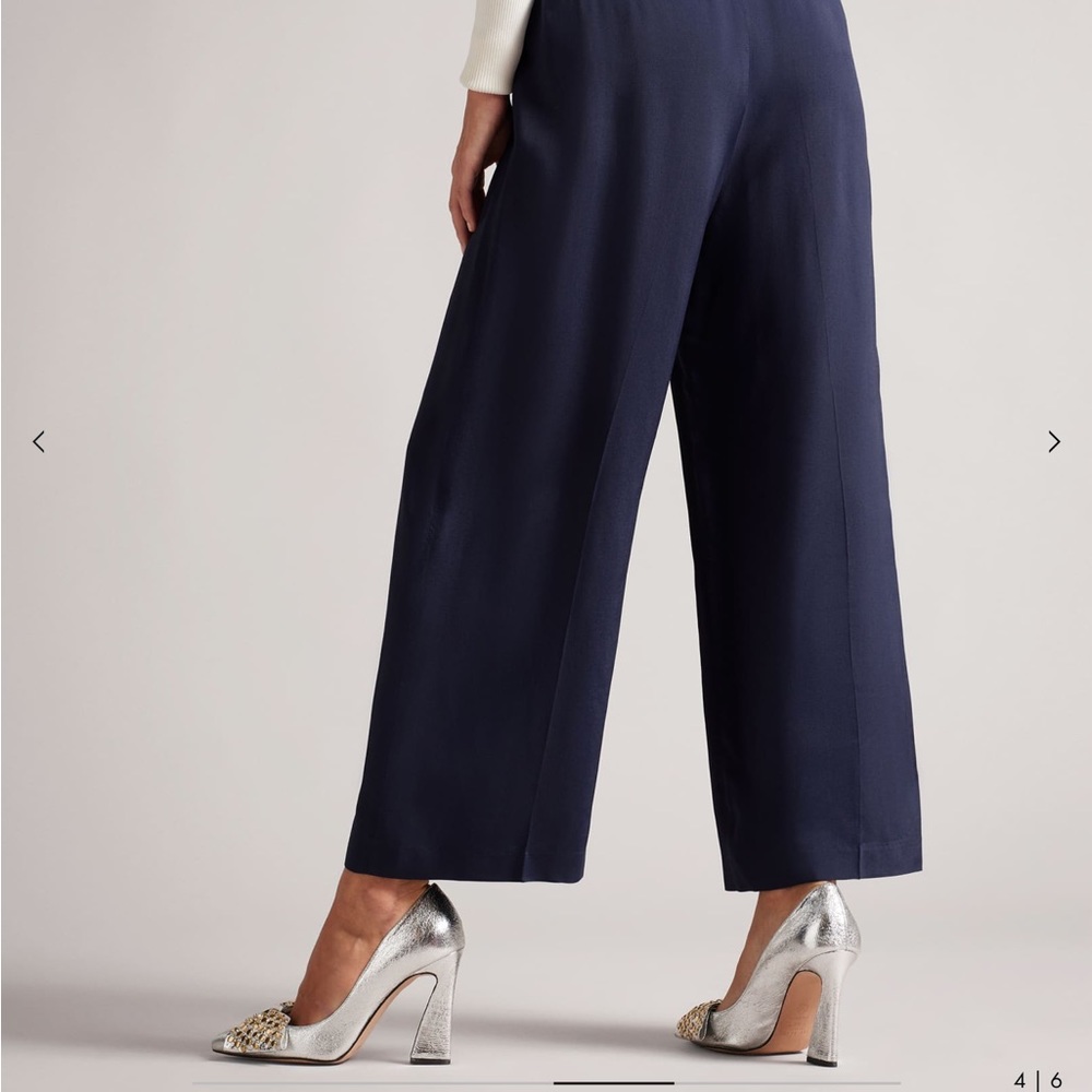 LA Charme U Paperbag Wide Leg Trouser Pants - Picture 6 of 8